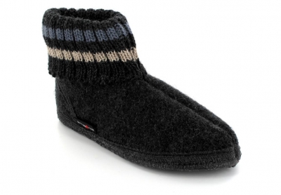 Kinder-H�ttenschuhe HAFLINGER Paul, graphit -  Die H�ttenschuhe Paul in der Farbe graphit sind besonders beliebte H�ttenschuhe von  f�r die...