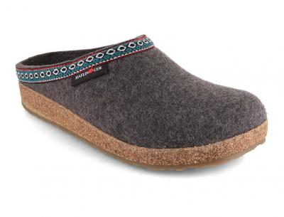 HAFLINGER Grizzly Franzl, anthrazit -  HAFLINGER Grizzly Franzl sind robuste Filzpantoffeln mit Korkfu�bett von ...