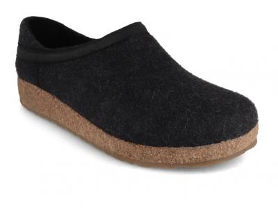 HAFLINGER Filzschuhe Buffalo, graphit -  HAFLINGER Grizzly Buffalo, Filzhausschuhe f�r Damen und Herren von  H A F L I...