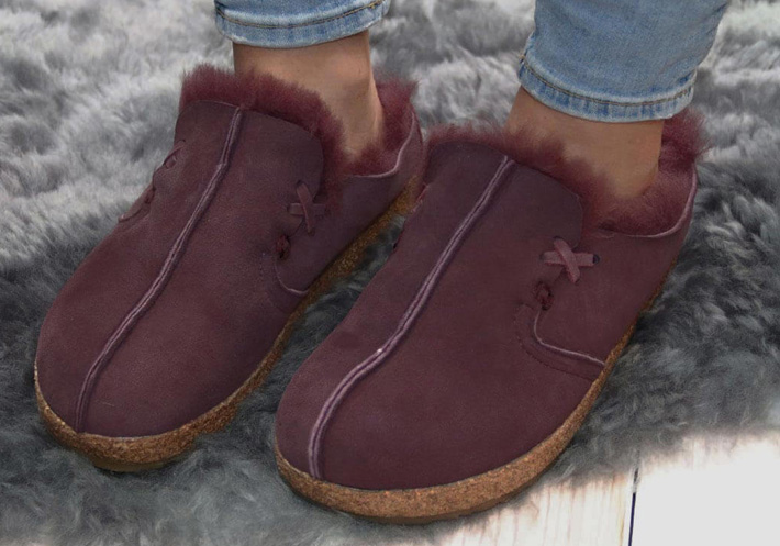 haflinger hausschuhe mit lammfell