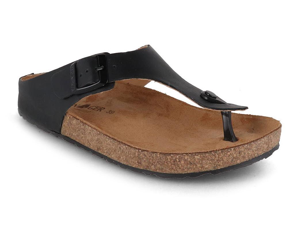 ➤➤➤ HAFLINGER Damen Sandalen Bio Memphis, schwarz