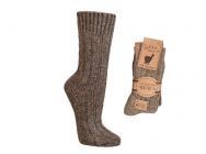 Alpaka Wollsocken aus 100% nat�rlicher Wolle, braun Braun
