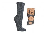 Alpaka Wollsocken aus 100% nat�rlicher Wolle, grau Grau